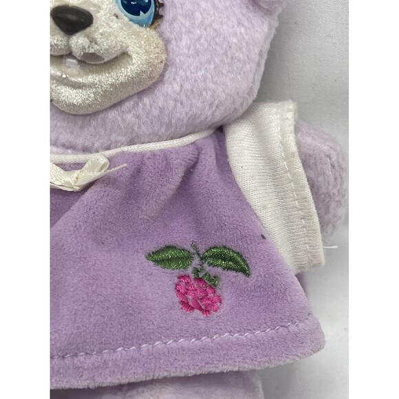 Vintage 1999 Fisher Price Baby Kristin 6" Purple Plush Stuffed Animal Toy - Picture 3 of 13